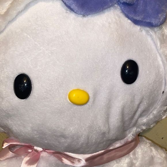 Hello Kitty standing Easter greeter Sanrio lamb costume 19” plush white with bow - Picture 3 of 9
